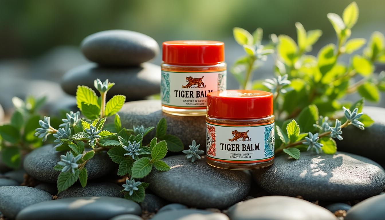 découvrez les bienfaits du baume du tigre rouge et blanc pour soulager douleurs musculaires, maux de tête et tensions, avec des ingrédients naturels traditionnels.